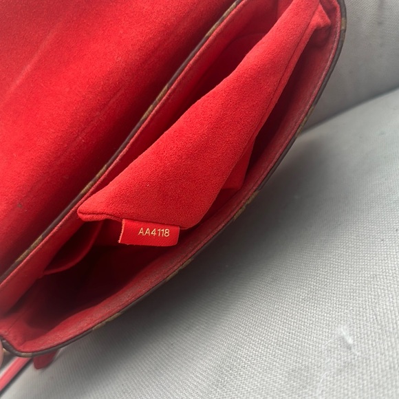 Louis Vuitton Red and Brown Satchel - Picture 4 of 16